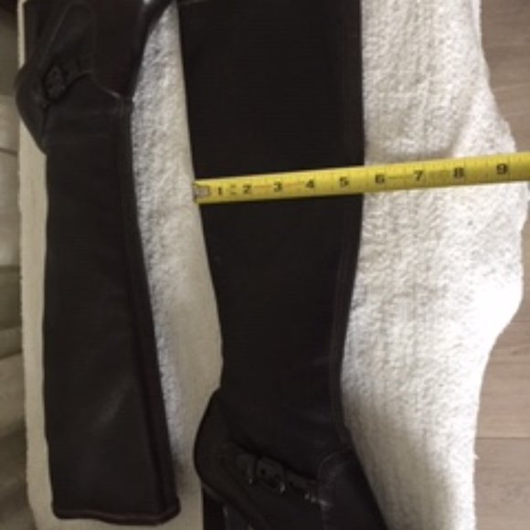 Armani chocolate brown Calfskin buttery leather boots - Picture 9 of 14